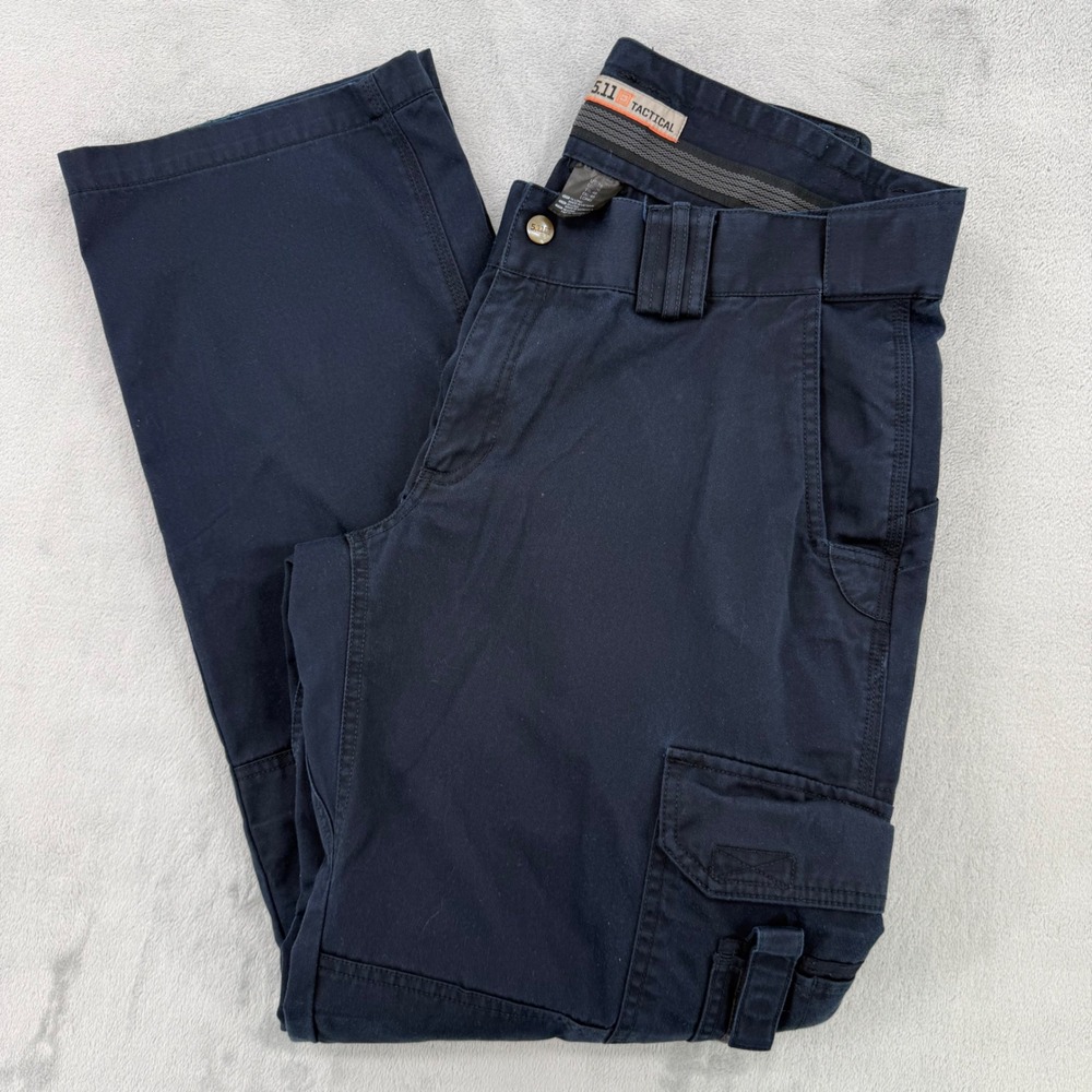 5.11 Tactical Navy Blue Cargo Pants Womens Size 16 Long Utility Work Trousers